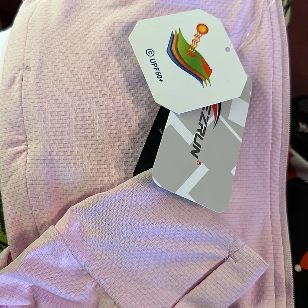 Women's Light Pink Zip-Up Jacket - Picture 5 of 6